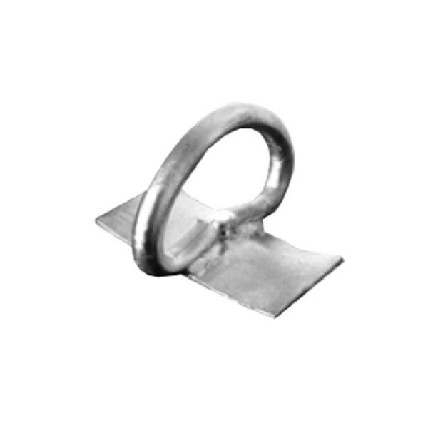 Anillo metálico con base rectangular