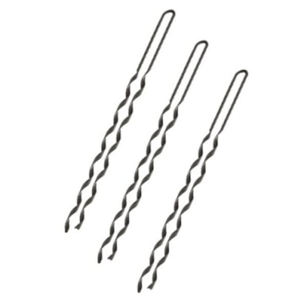 Tres horquillas de pelo negras