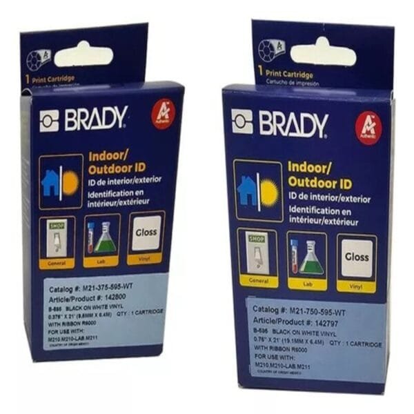 Cinta Vinyl BRADY 3/4 para etiquetadora - Imagen 4