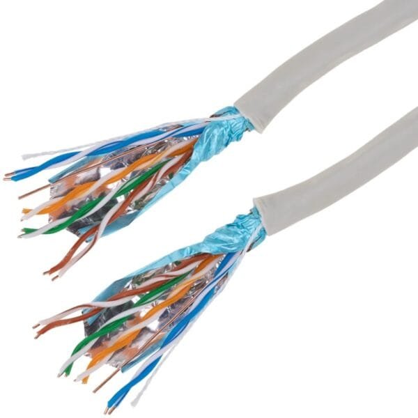 Cable ethernet con pares trenzados expuestos
