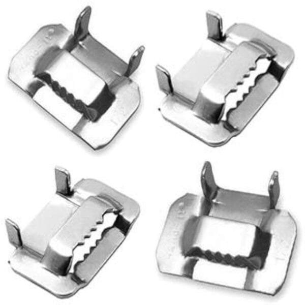Hebillas metálicas de acero para cintas plásticas