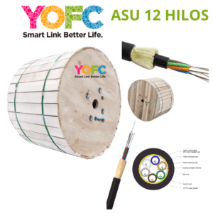 Carrete cable óptico ASU 12 hilos YOFC