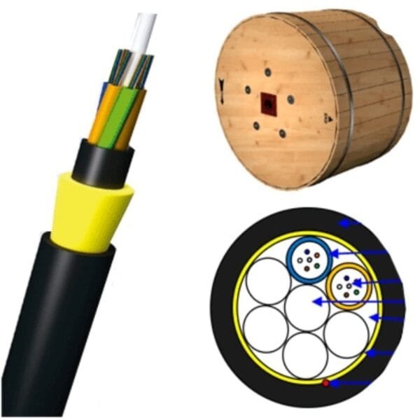 Cable Mini ADSS(ASU) 12 hilos G652D YOFC - Imagen 3