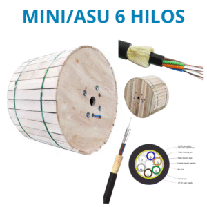 Cable Mini ADSS(ASU) 6 hilos G652D
