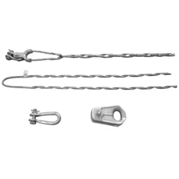 Accesorios metálicos para cables y conexiones eléctricas